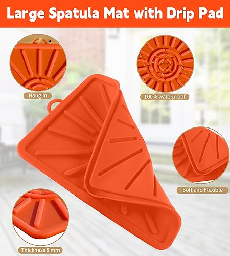 Miniatura 5 de Tapete para parrilla, tapete lateral para Blackstone, almohadilla de silicona para parrilla al aire libre, encimera de cocina, tapete de parrilla de