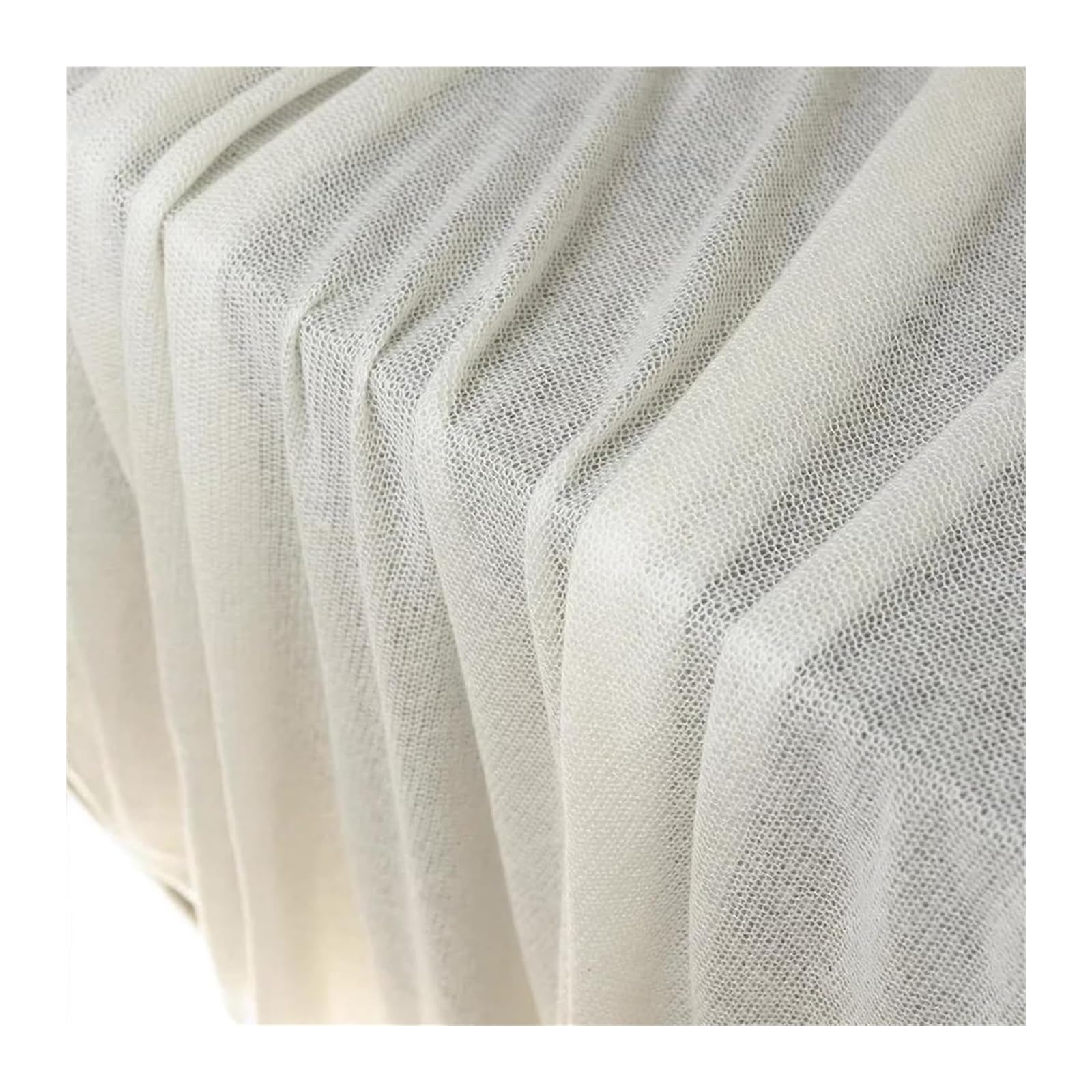 Tejido de malla para costura, Tejido de malla punto acrílico lana, beige, 90 cm x 145