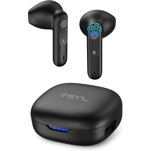 Hearing Aids Rechargeable Sound Amplifier: Invisible Hearing Amplifier Devices Small Hearing Aid with Noise Cancelling Volume Control Portable Charging Case - Black