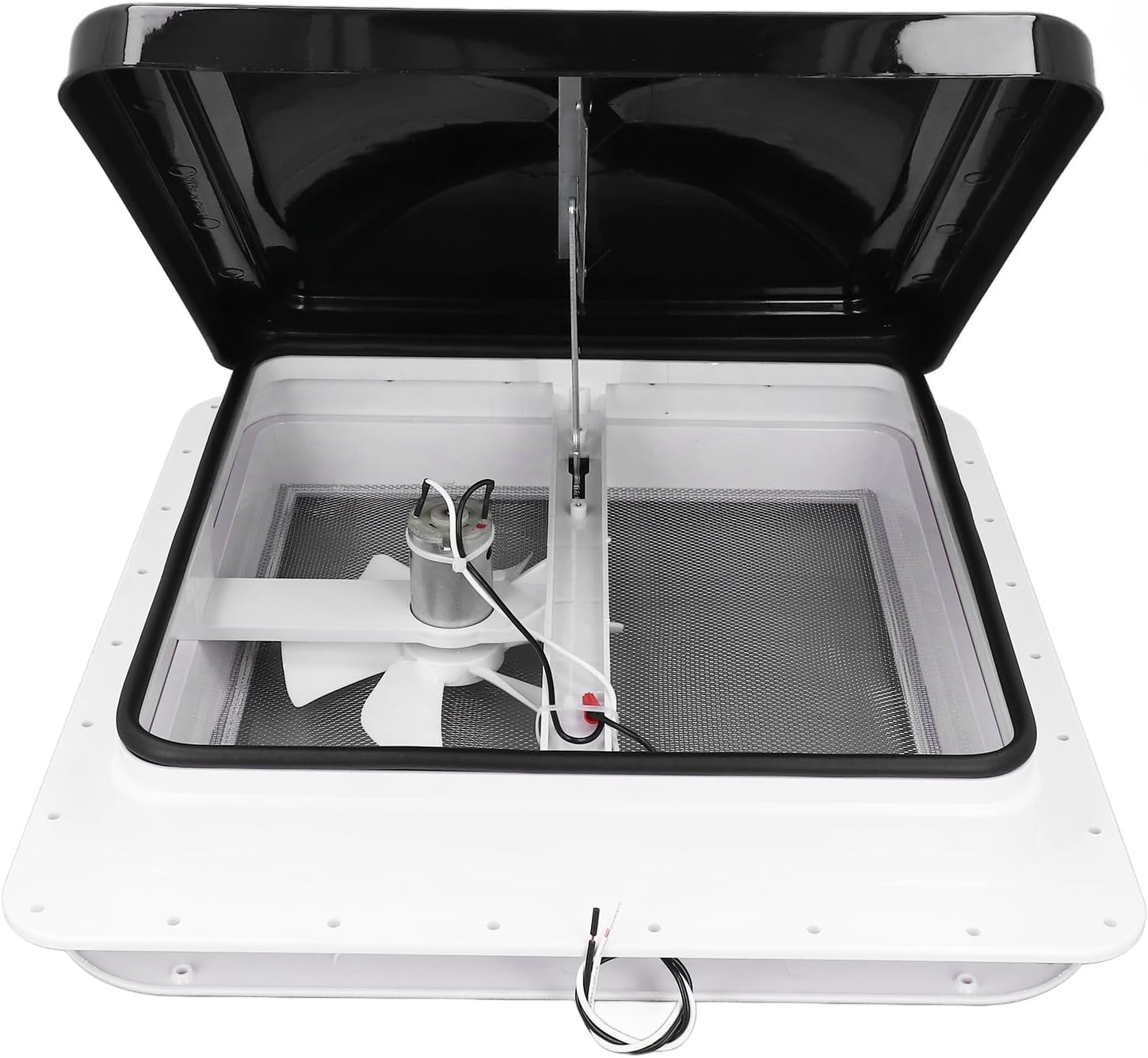 Jeffergarden RV Roof Vent Fan 12V, Reversible Design, Weatherproof Kit for Bathroom and Trailer Use