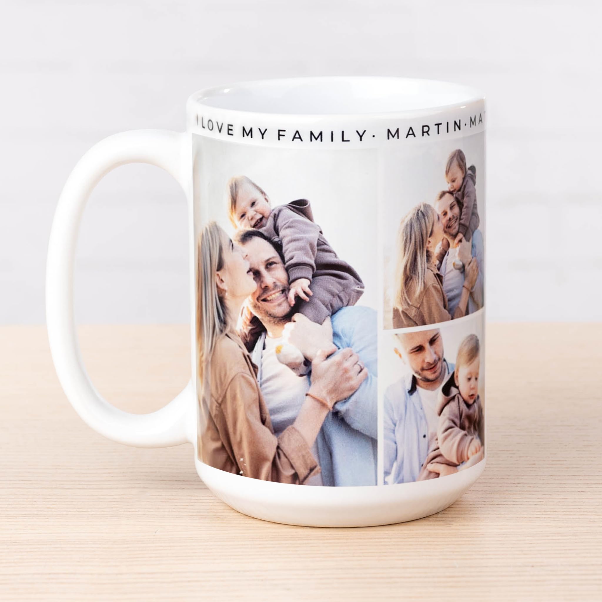 Wanapix | Taza Personalizada con Foto y Texto | Capacidad de 325ml | Taza de Cerámica con Diseño Único | Regalo para Amigos y Familiares | Apta para Microondas | Interior y Asa Color Rosa — view 16