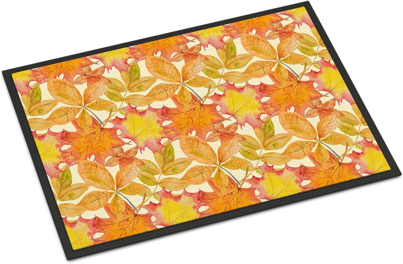 Caroline's Treasures BB7497JMAT Fall Leaves Watercolor Doormat 24x36 Front Door Mat Indoor Outdoor Rugs for Entryway, Non Slip Washable Low Pile, 24H X 36W