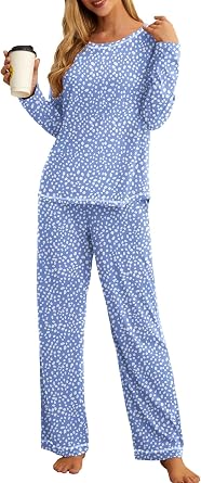 PrinStory Womens Pajama Sets 2026 Lounge Sets 2 Piece Pjs S-2XL