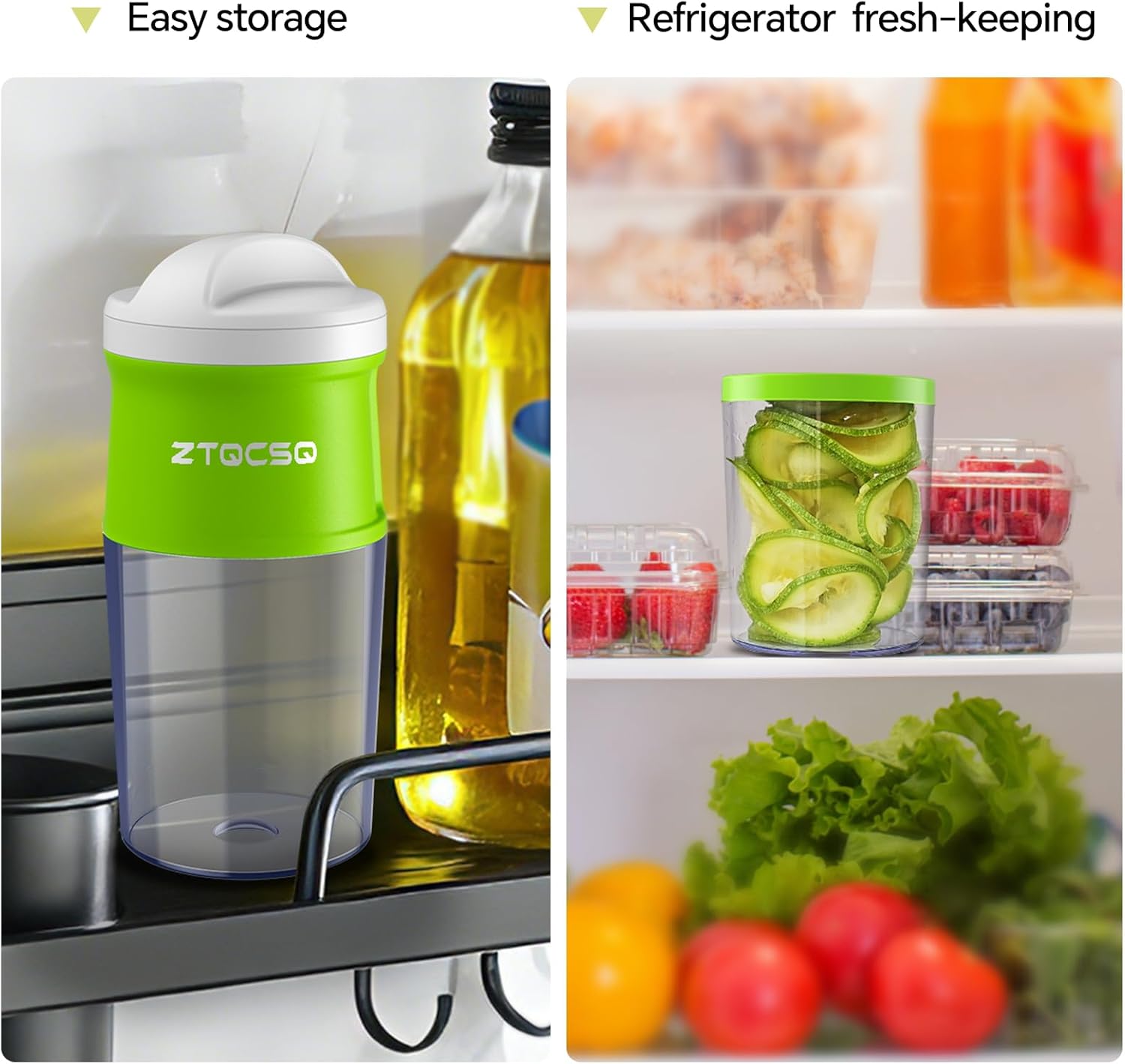 1 Vetable Spiralizer Slicer, Adjustable Thin 0-m, Zucchini