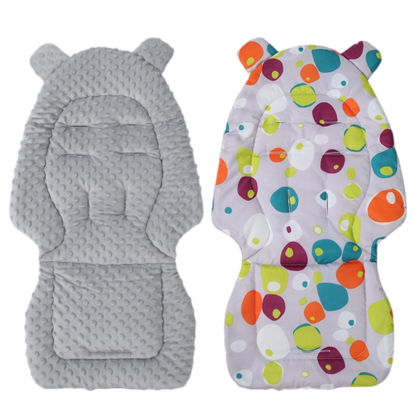 Cojín Para Cochecito De Bebé - Forro De Asiento Universal Transpirable De 15,75 Pulgadas, Almohadilla Reversible De Algodón Suave Con Puntos, Inserto Para Automóvil Infantil | Soporte Corporal P — view 8