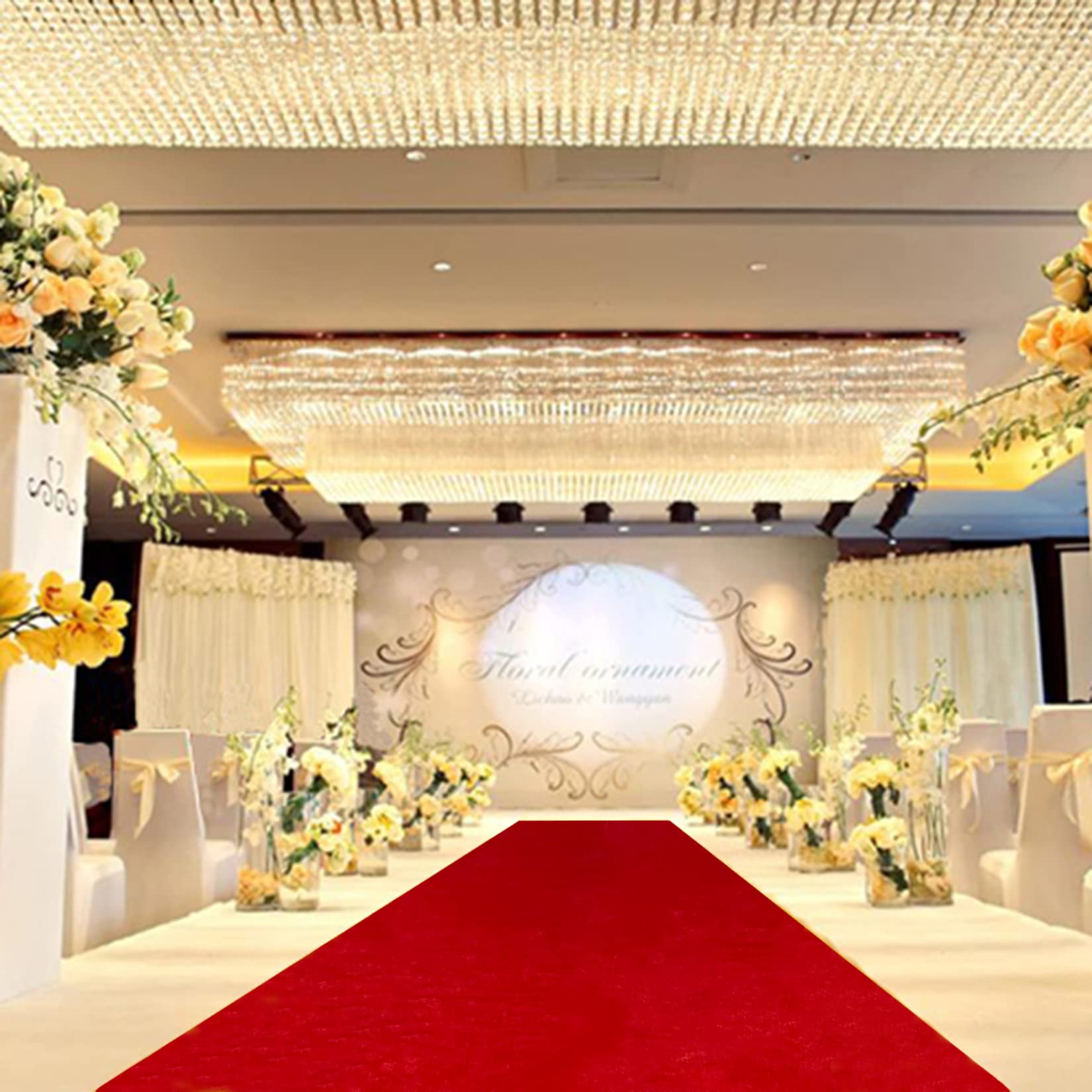 Buy Aisle Runner for Wedding Red Aisle Runner 2FTx15FT Velvet Aisle