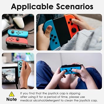 交換用ジョイスティックカバー Nintendo Switchサムグリップ用 Geyrut ソフトシリコンジョイコンサムグリップキャップ Nintendo Switch OLED & Switch Lite対応