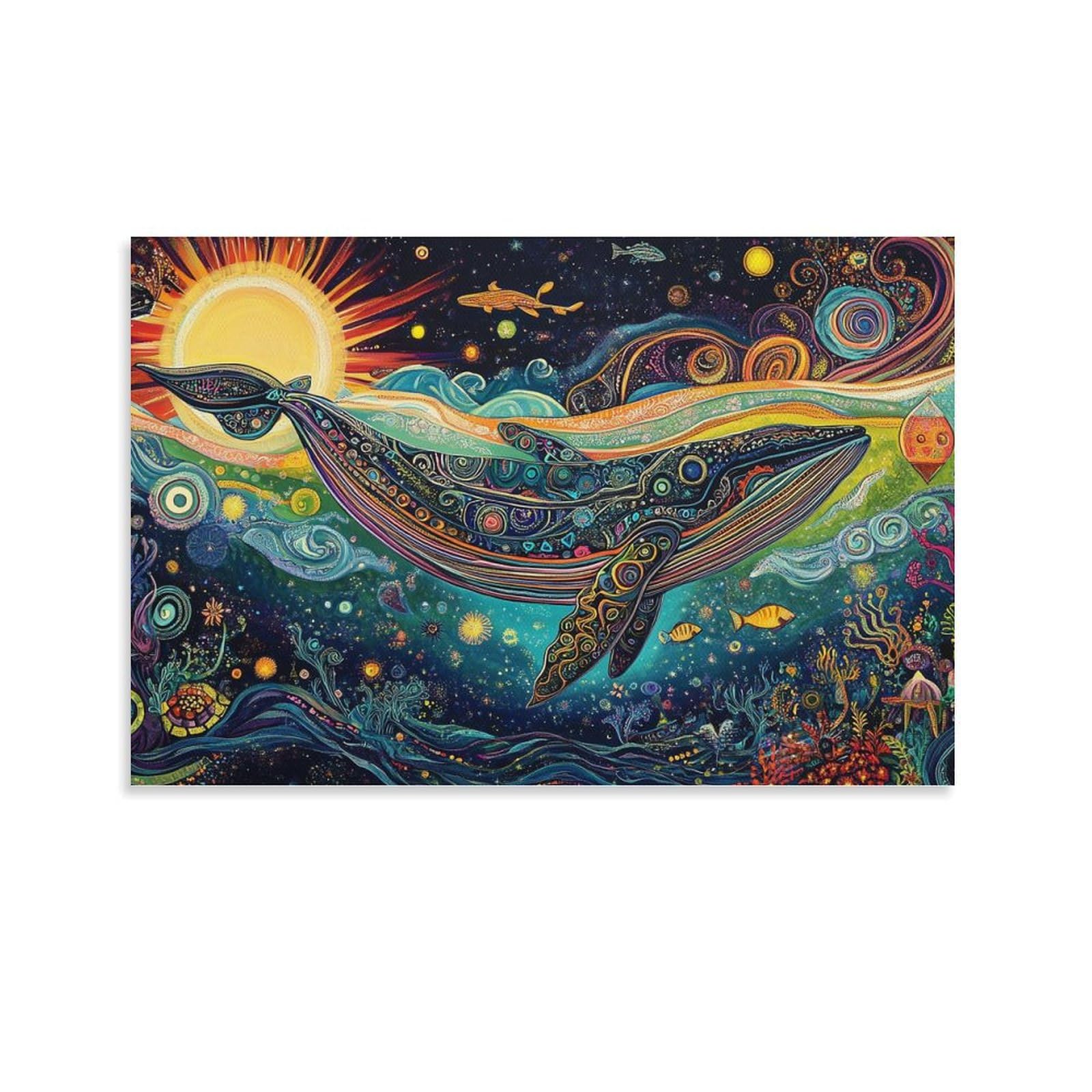 Toile baleine 60x90cm Dreamy Style pour décoration murale de salon - 7