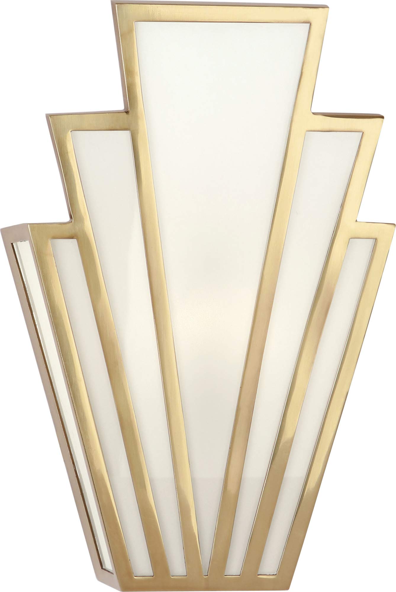 Robert Abbey Lighting Empire 1-Light Wall Sconce 7 Inches Wide and 11 Inches Tall-Modern Brass Finish