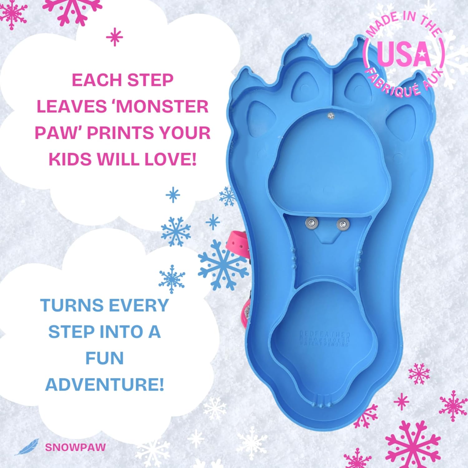 Redfeather SnowPaw Kids Snowshoe for Boys and Girls - Made in The USA