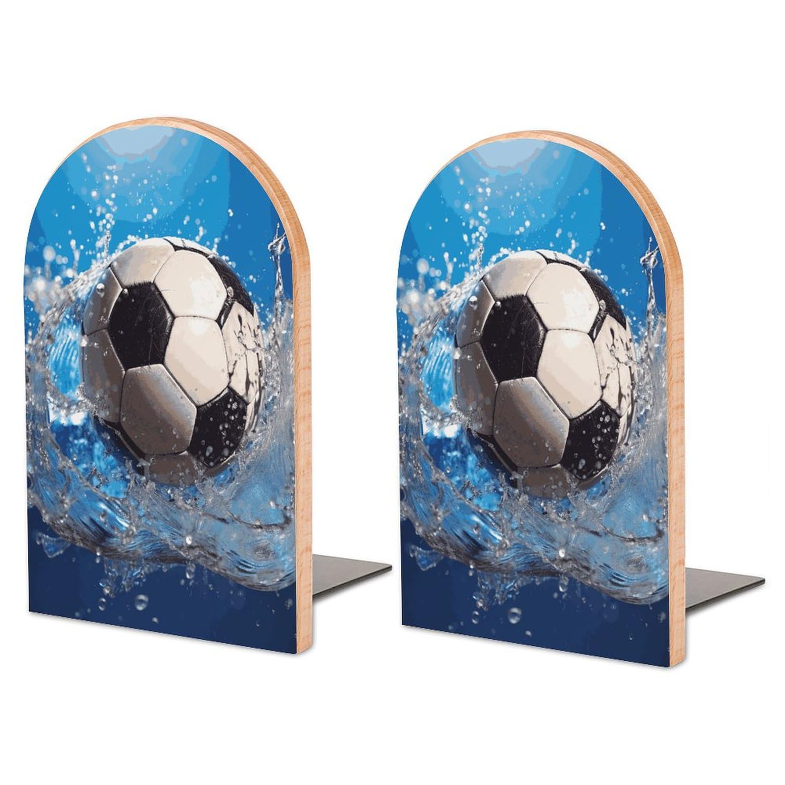 Serre-livres football grand format pour décorer la chambre ou le bureau