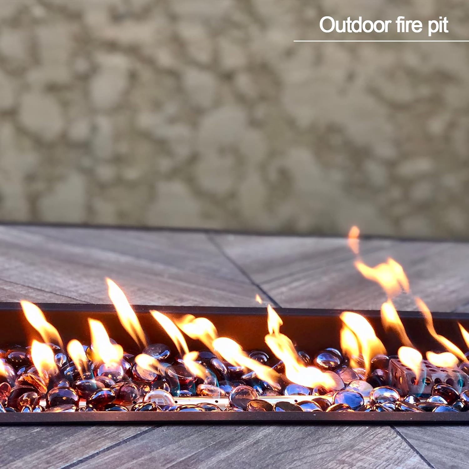 Fire Glass 19 Pound Pacific Blue Glass Beads for Fire Pit 1/2 inch Tempered Glass Rocks - Image 7