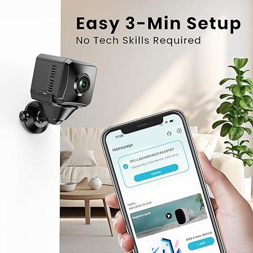 Miniatura 2 de Cámara oculta 1080P HD Mini cámara de seguridad inalámbrica WiFi con visión de gran angular, detección de movimiento humano AI, visión nocturna, SD