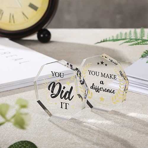 Miniatura 6 de Janmercy 10 trofeos acrílicos de agradecimiento para adultos y niños