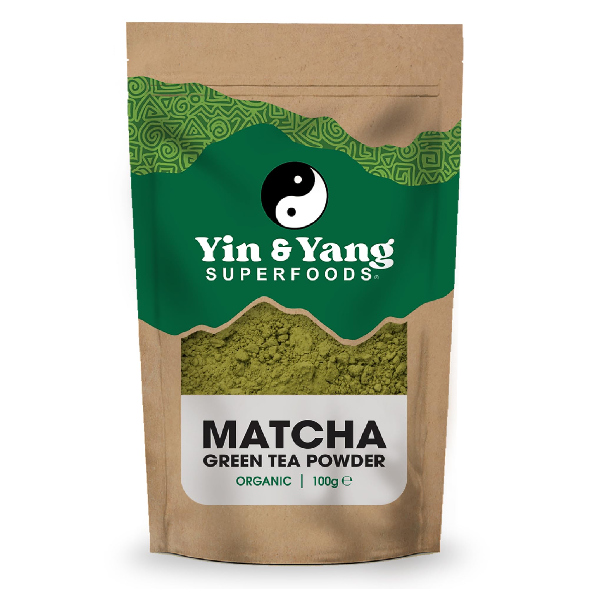 Organic Matcha Powder - 100g (33 Servings), by Yin & Yang Superfoods - Culinary Grade, Premium Quality, Natural Source of Energy, High in Antioxidants, Pesticide-Free, Vegan
