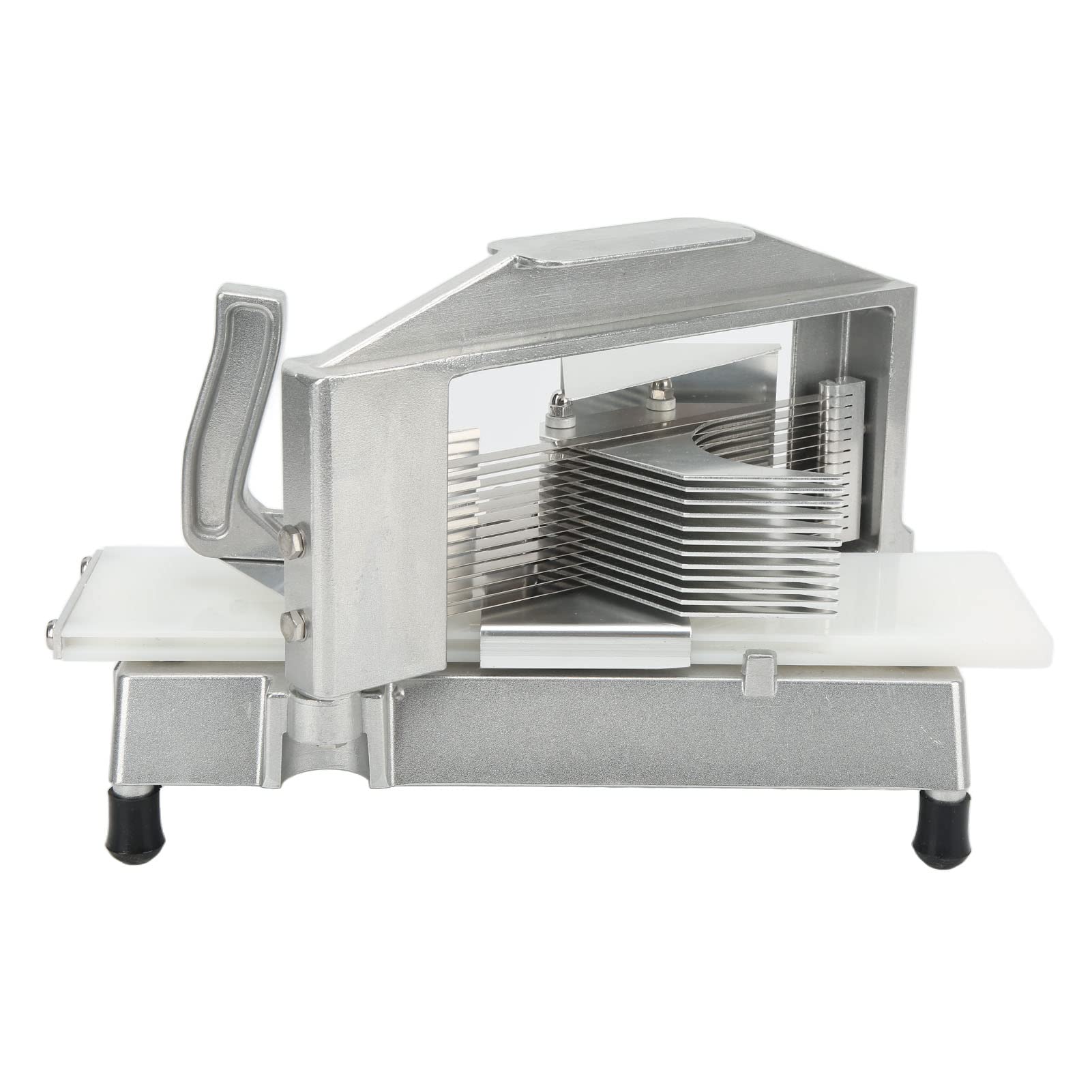 Pommes-Frites-Schneider, Edelstahl-Kartoffelschneider mit Rutschfester Basis, Manueller Hebel-Gemüseschneider für Kartoffeln, Karotten, Gurken, Tomaten, Zwiebeln (Scheibendicke: 4,7 mm)