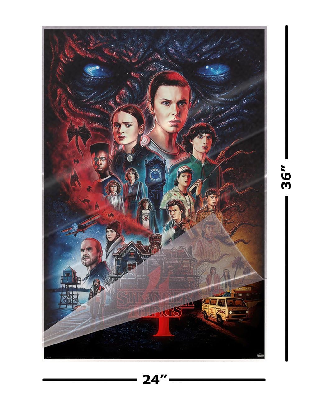 STRANGER THINGS ポスター Amazon.com: Stranger Things 4 - TV Show Poster (Regular - One