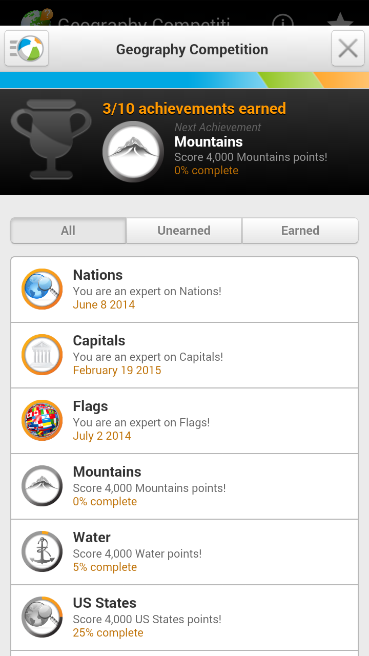 Geography Competition App on Amazon Appstore