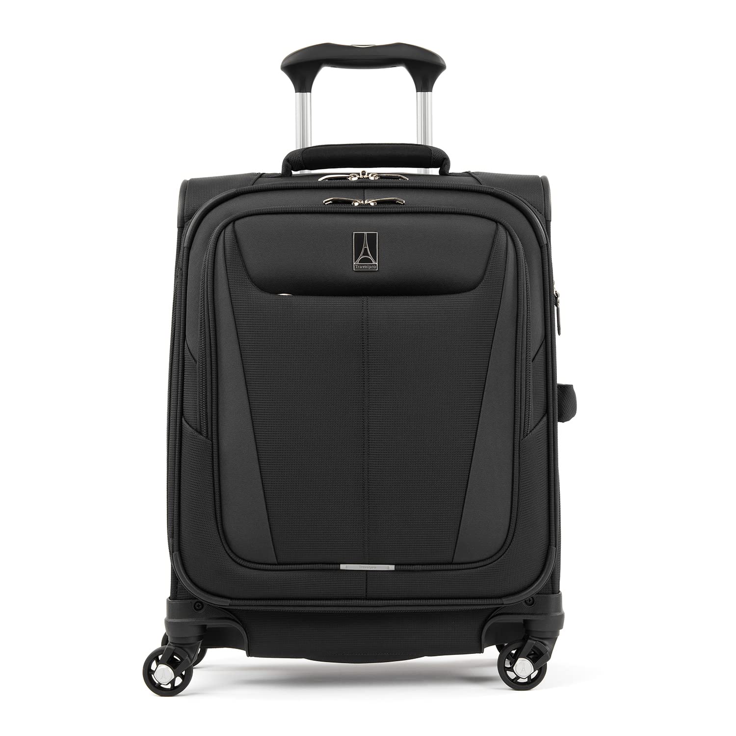 Maxlite 5 Softside Spinner Suitcase 4 Wheels Expandable, Ultra-Lightweight and Durable, Travel Luggage 5 Years Warranty (Carry-on (22" - 39L), Black)