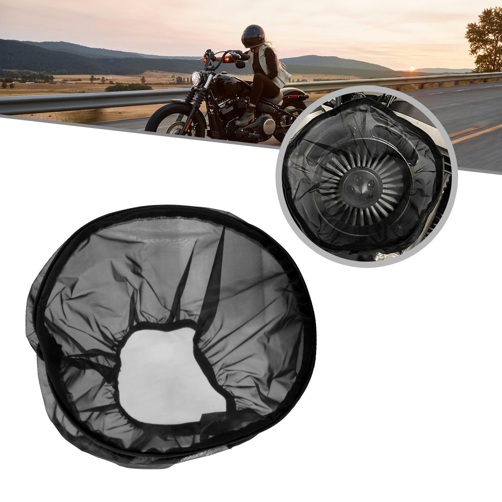 Amazon | エアカバー バイク用フィルターソックスレイン バイク用防塵