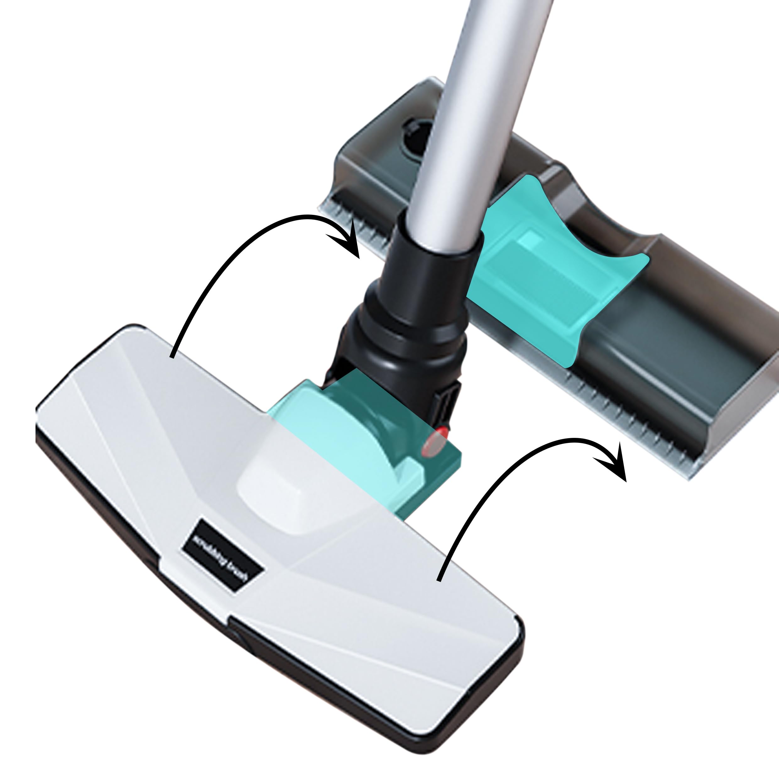 S.I.C Scopa Elettrica Senza Fili Aspriapolvere e Aspira Briciole, Ricaricabile Con USB Type C, Filtro HEPA, Spazzola tradizionale, Tubo Telescopico, Potente 35000PA. (A-031)