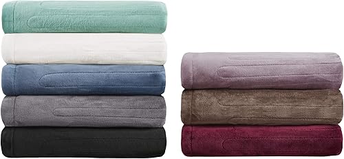 Vista 8 de Beautyrest BR54-0656 - Manta eléctrica afelpada con 20 niveles de calor, equipada con tecnología Secure Comfort y apagado automático de 10 horas