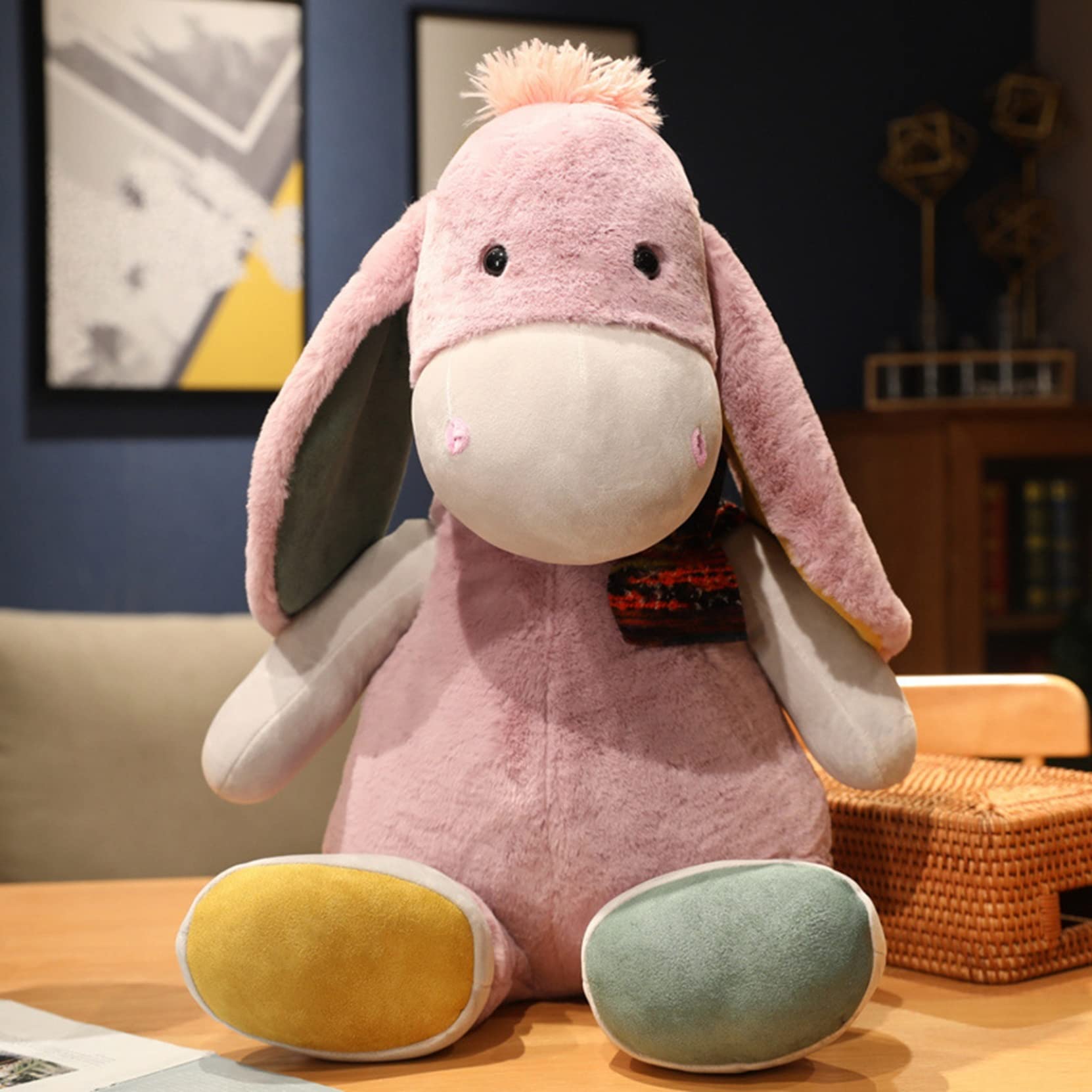 Amazon.co.jp: ロバぬいぐるみ おもちゃ 抱き枕 柔らかい ふわふわ