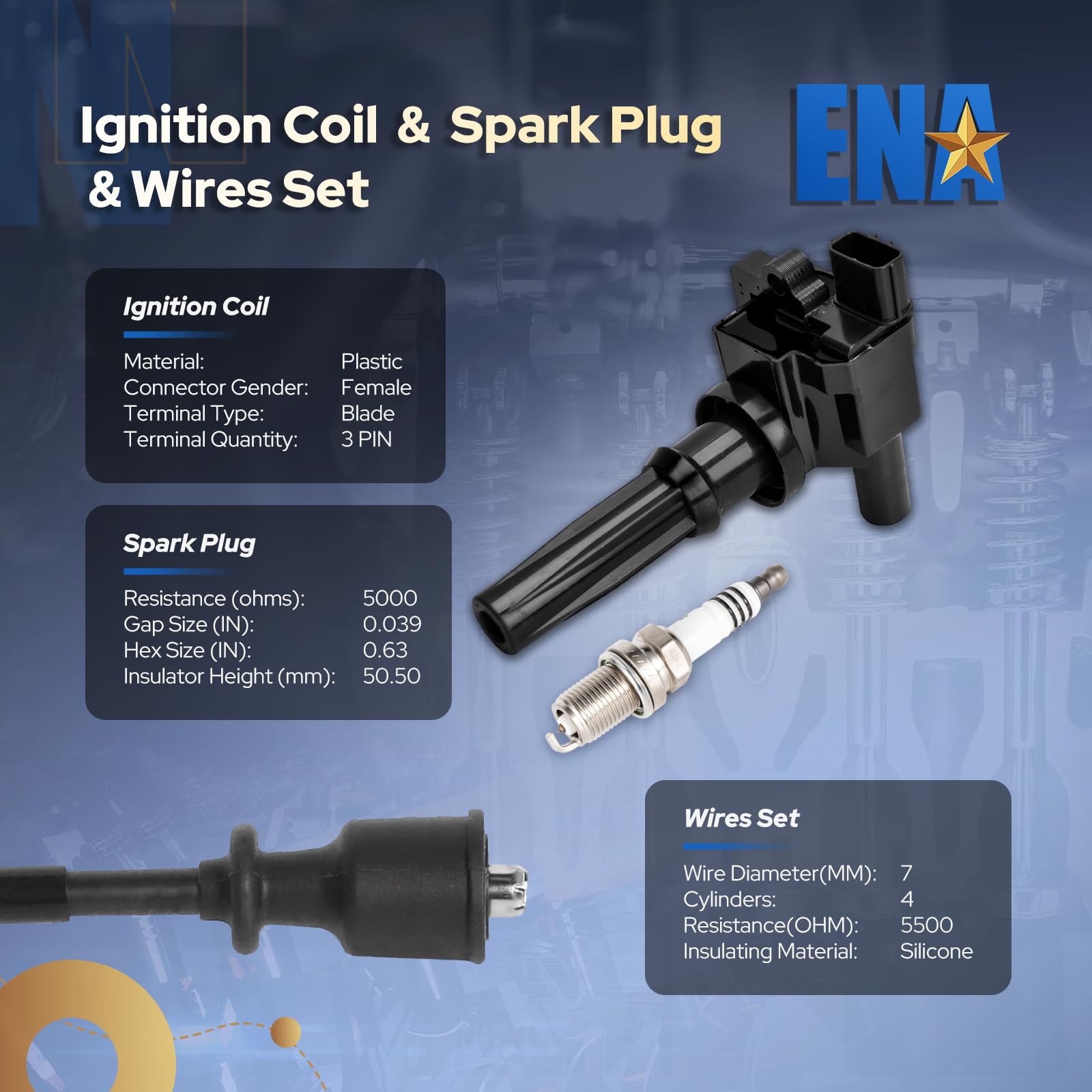 New Ignition Coil for 99-06 Hyundai Santa Fe Sonata Kia Optima 2.4L New Ignition Coil for 99-06 Hyundai Santa Fe Sonata Kia Optima 2.4L