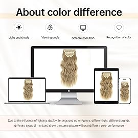 Vigorous Clip in Hair Extensions 6Pcs Mixed Dirty Blonde Hair Extension Clip Ins 20Inch Natural Soft Synthetic Hairpieces for Women(Mixed Dirty Blonde)