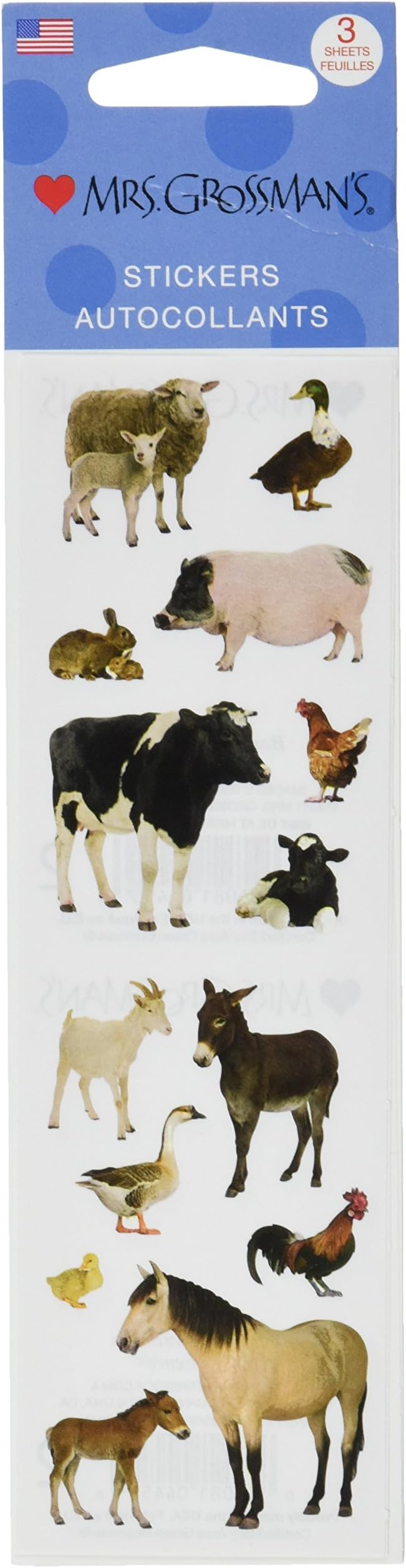 Mrs Grossman Stickers-Barnyard Animals