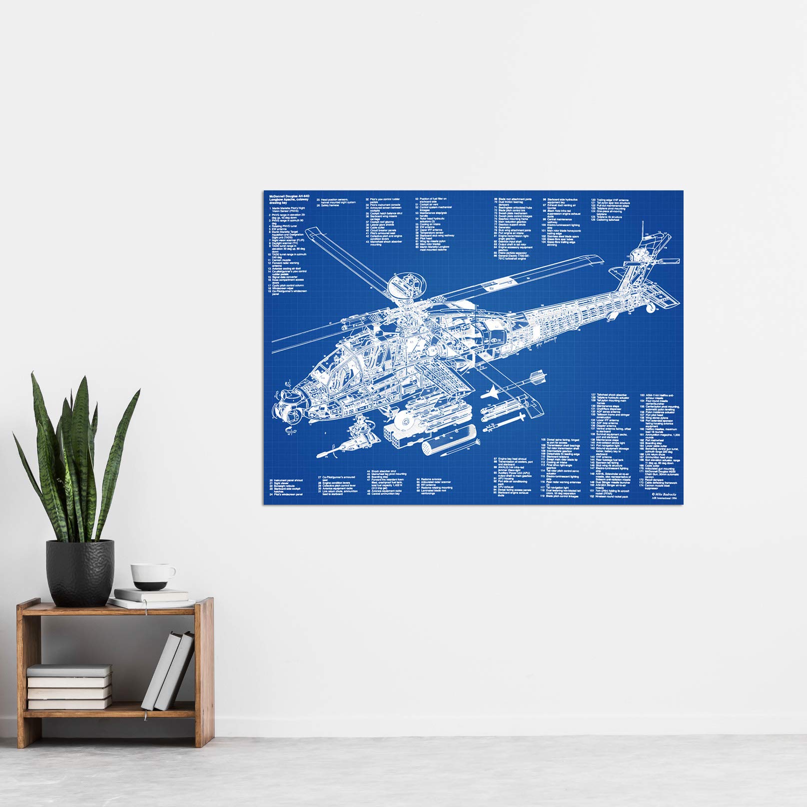 Amazon.com: Artery8 AH-64D Apache Attack Helicopter Military