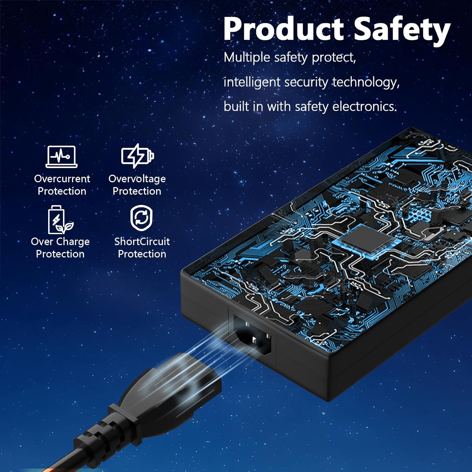 230W 200W AC Charger Compatible with MSI Katana A15 A17 GF66 GF76 Pulse GL66 GL76 Gaming Laptop, 4.5×3.0mm Power Adapter Replacement (Non-OEM)