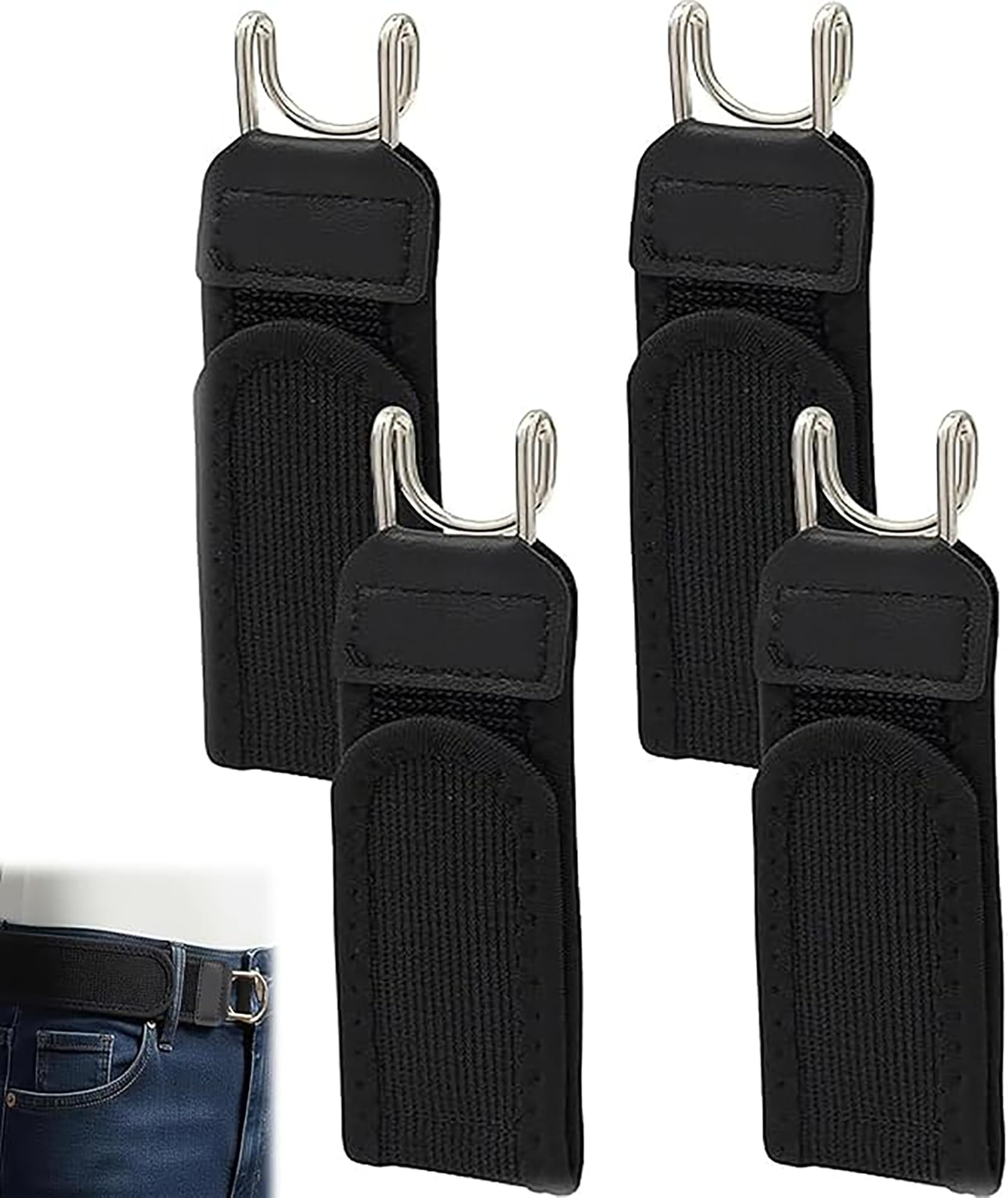 oyosonabymy 4PCS Buckle Free Belt for Men, Elastic Belt for Men, No Buckle Belt Unisex Waist Strap, Comfortable Adjustable Buckle Free Belts for Daily Casual Work Travel Commuting-picture-44
