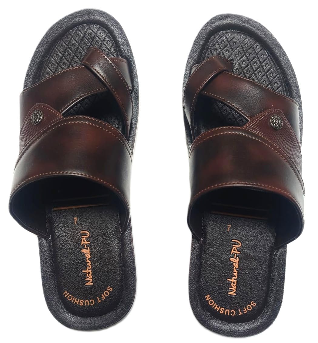 Men's Formal Flip-Flop Slippers, Synthetic, Soft Cushion, Comfortable Fit, Thermoplastic Rubber Sole-image-14