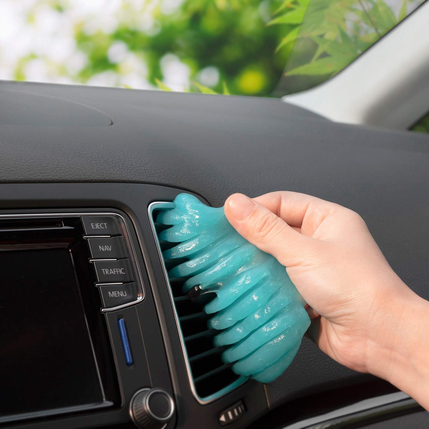 TICARVE Żel do czyszczenia wnętrza samochodu, opakowanie 2 szt. Żel do czyszczenia klawiatury Slime Cleaner Uniwersalny środek do czyszczenia kurzu do laptopa, drukarki, aparatów fotograficznych