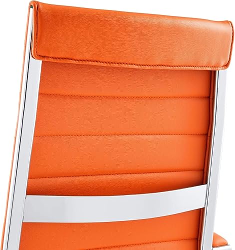 Miniatura 10 de Modway Jive Silla de oficina giratoria ejecutiva con respaldo alto y brazos en naranja