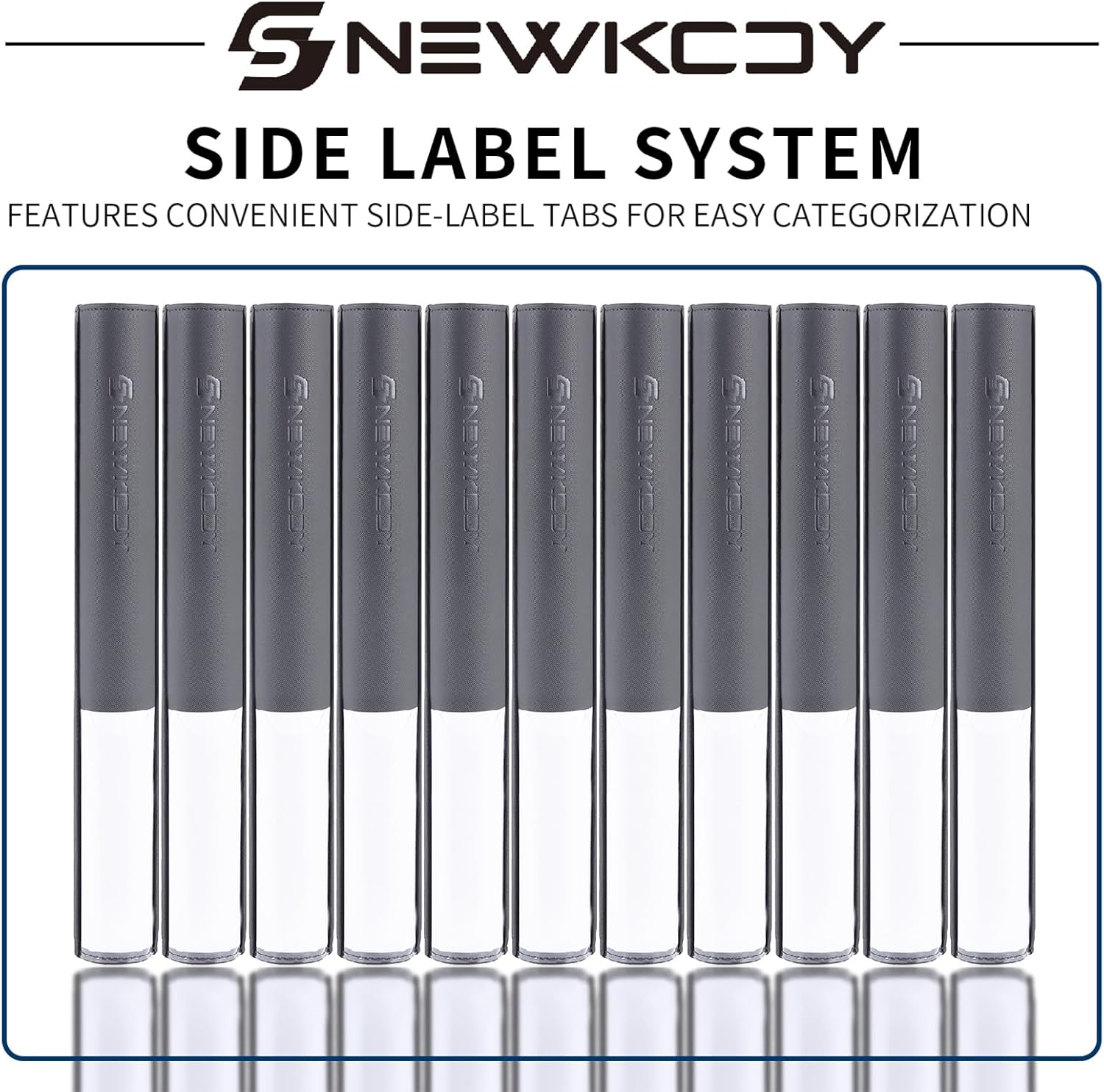 Snekdy Top loader Binder, 9 Pockets Top Loader，Holds 360 Top Loaders cards, Card binder with Sleeves for card in 3 x 4 inches color smooth Zipper PU Leather (Light Grey)