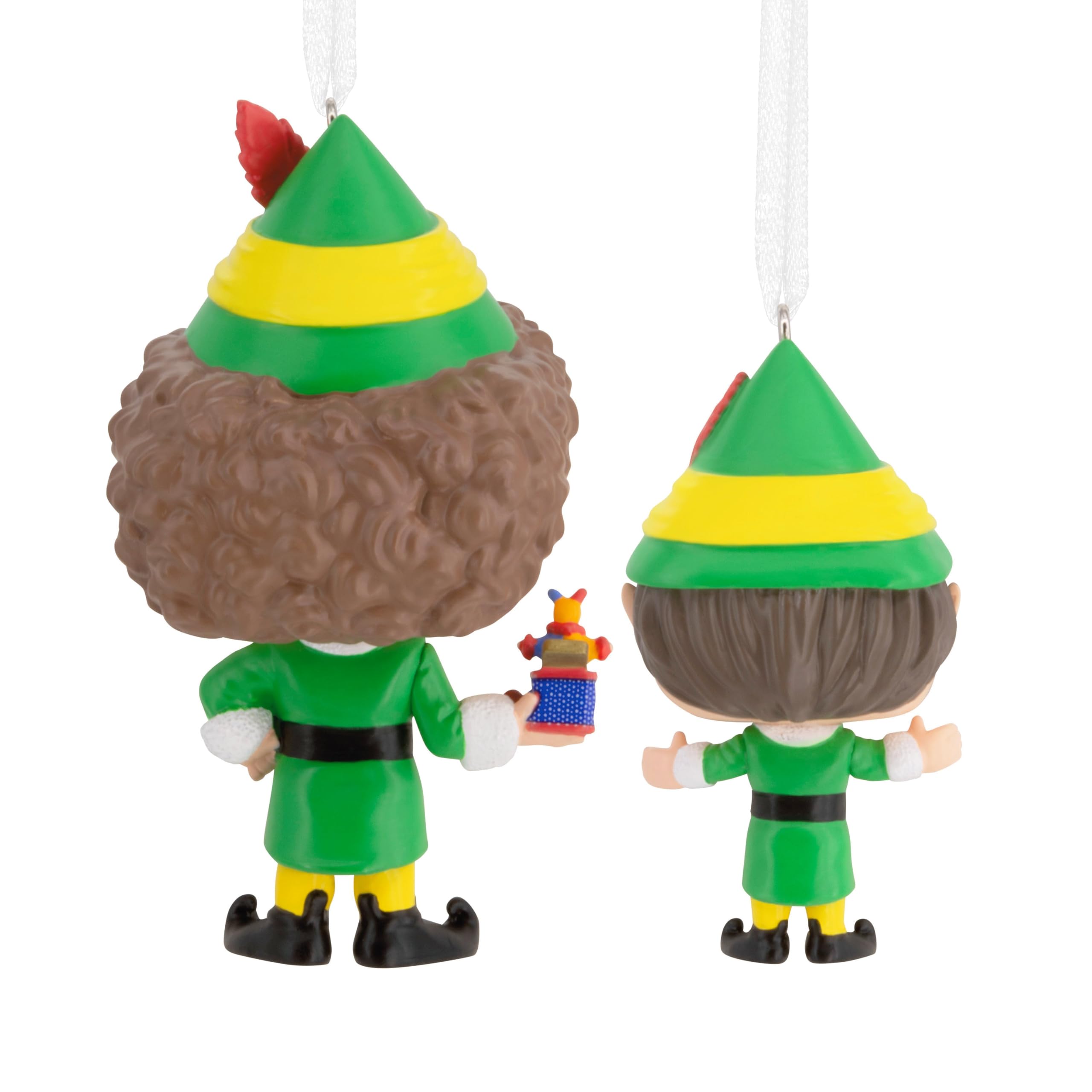 Hallmark Funko POP! Elf Christmas Tree Decorations, Buddy & Papa Elf, 2 Pack, Green, Yellow, Pack of 2 - Image 2