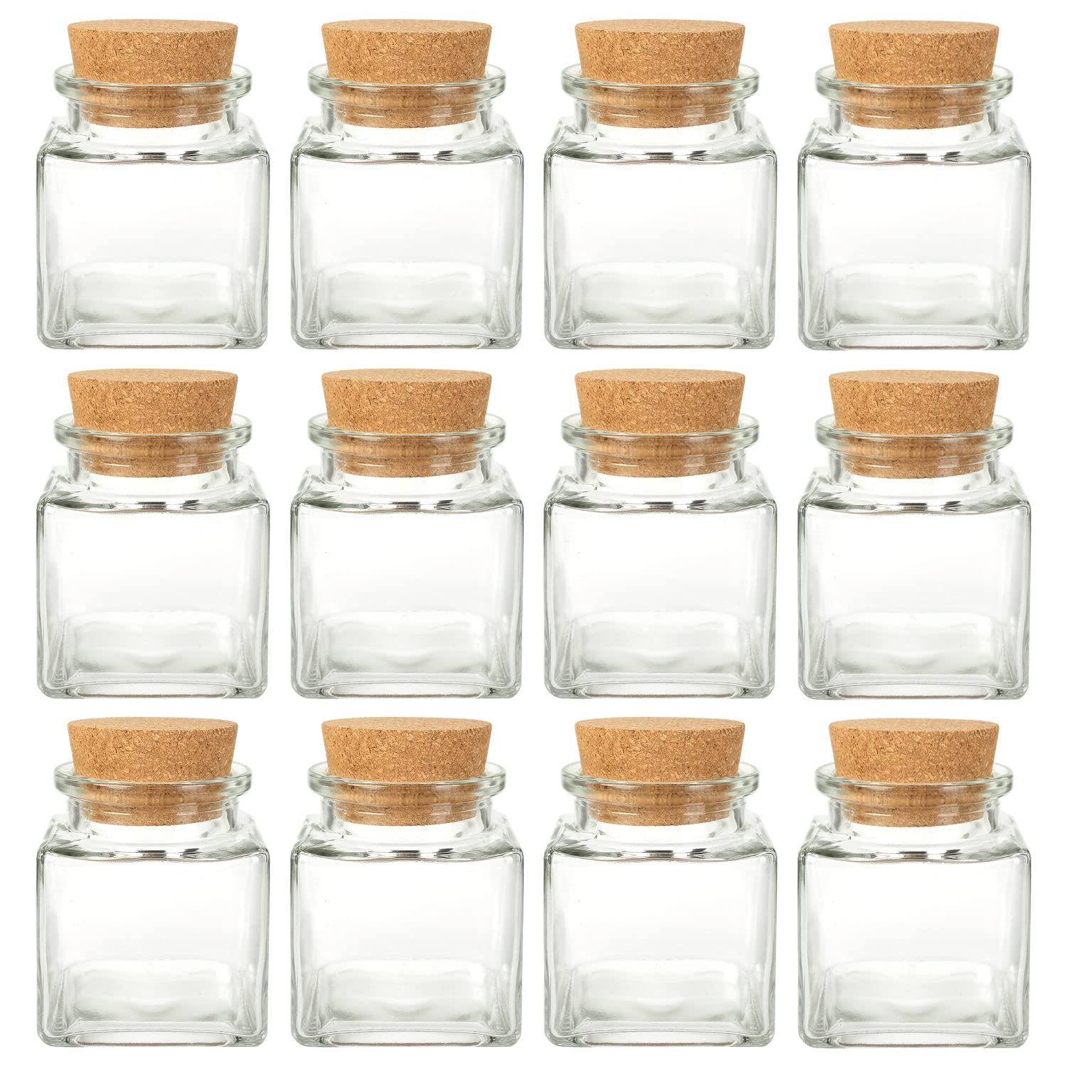 Schramm Gewürzgläser 100ml Mit Korkverschluss - 6, 12 Oder 24 Stück Inkl. Etiketten