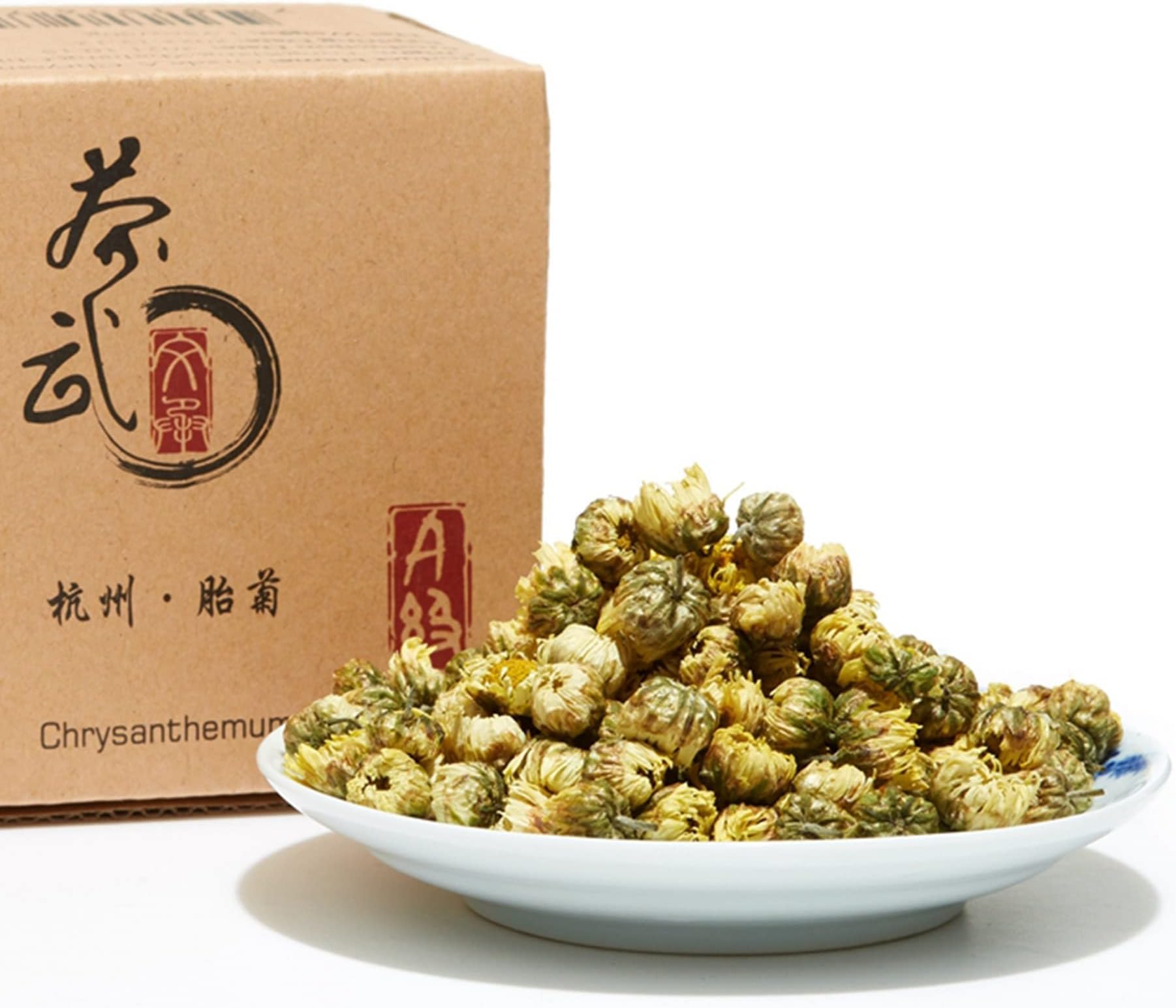 ChaWuWarmSun [A] Chrysanthemum Tea,3.5oz/100g,White Chrysanthemum Bud,HangZhou TongXiang Tai Ju,Chinese Flower Tea