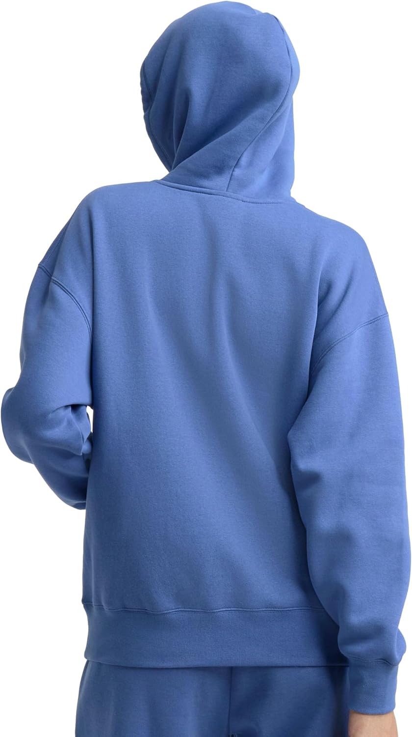 Champion Women's Pullover Fleece Hoodie, Loose Fit, Midweight, C Logo, Available in Regular and Plus