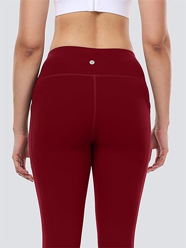 Miniatura 5 de IBL Leggings suaves para mujer con bolsillos, pantalones de compresión de cintura alta para entrenamiento y yoga