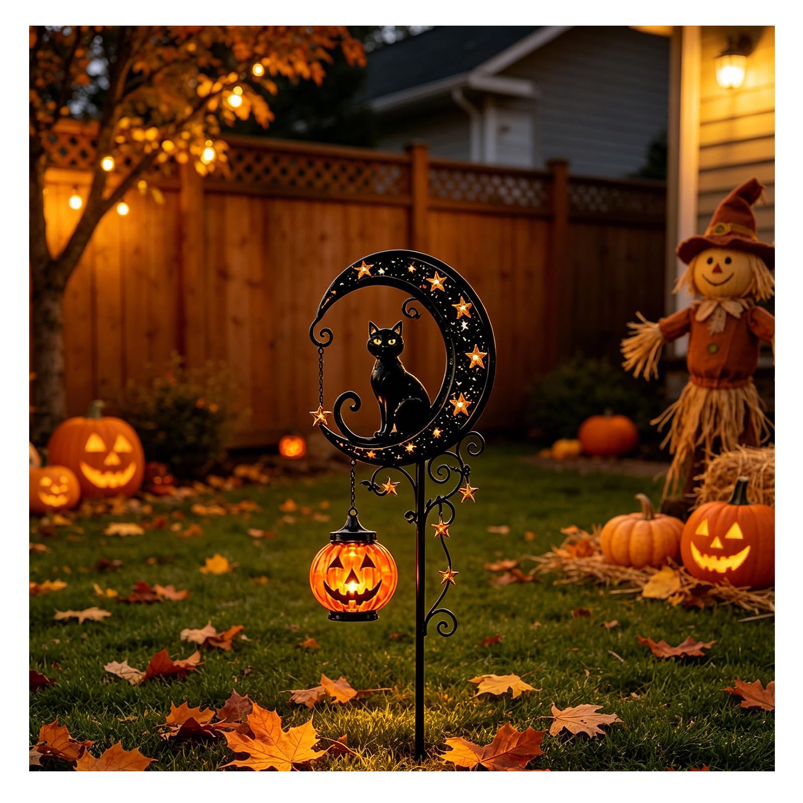 Solar Halloween Garden Stake Light, Waterproof Outdoor LED Decoration，C