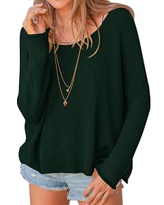 PRETTYGARDEN Womens Oversized Sweaters 2025 Casual Long Sleeve Scoop Neck Pullover Tops Loose Cozy Knit Fall Outfits