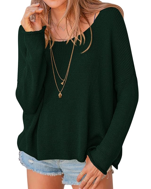 PRETTYGARDEN Womens Oversized Sweaters 2025 Casual Long Sleeve Scoop Neck Pullover Tops Loose Cozy Knit Fall Outfits