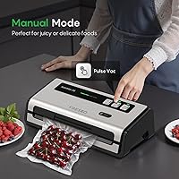 Vista 4 de FRESKO Professional Vacuum Sealer V6 with Built-in Bag Roll Storage & Cutter, 2 Rolls Bags Included