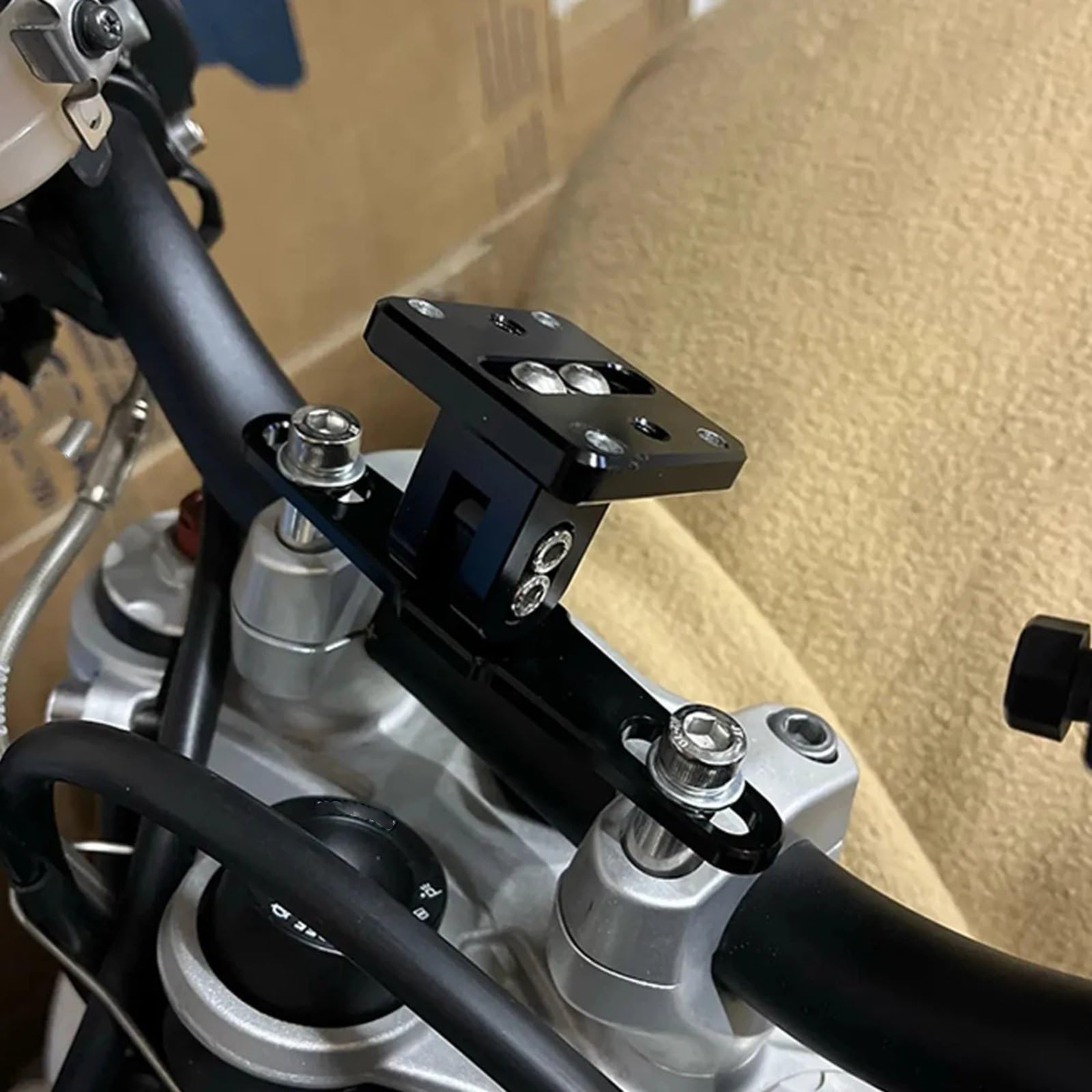 Supporto navigatore Moto per VTX1300 R/S/C/T 2002 2003 2004 2005 2006 2007 2008 2009 Supporto per Piastra di Navigazione GPS per Telefono da Motocicletta, Adattatore per Manubrio