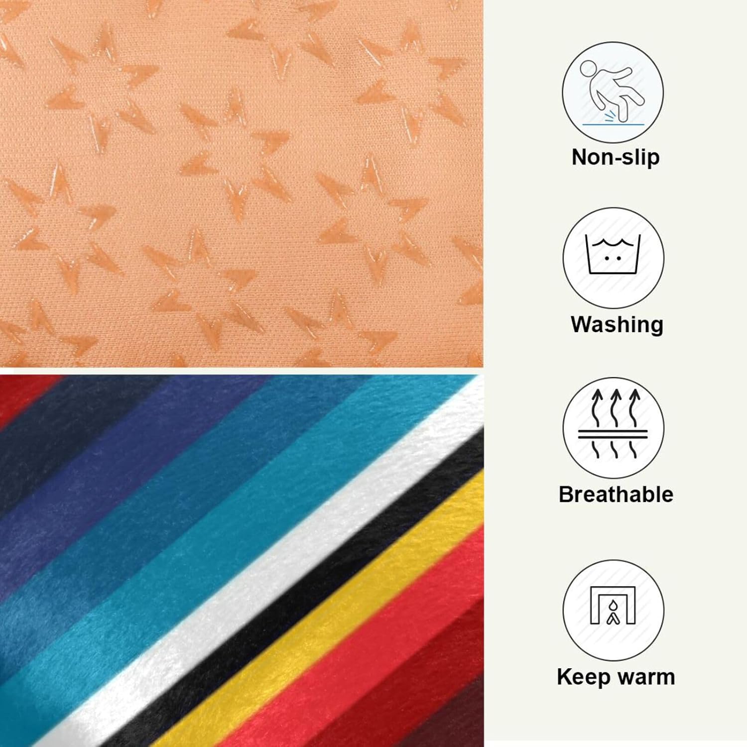 review Mexican Blanket Stripes Crate Pet Bed, Portable Washable Dog Cat Mat, Soft Comfortable Pet Mattress with Non-Slip Bottom for Dogs Cats Sleeping, 36 x 24 Inch