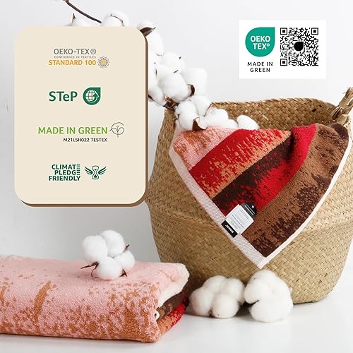 Vista 131 de SEMAXE - Juego de toallas de baño grises, 2 toallas de baño, 2 toallas de mano, 4 toallas faciales, toalla 100% algodón para baño, toalla suave