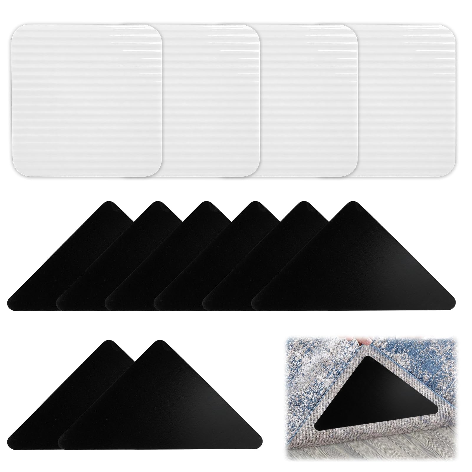 Adesivi Antiscivolo A Forma Di Cuore - 12 Pezzi Per Tappeti, Lavabili E Riutilizzabili